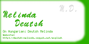 melinda deutsh business card